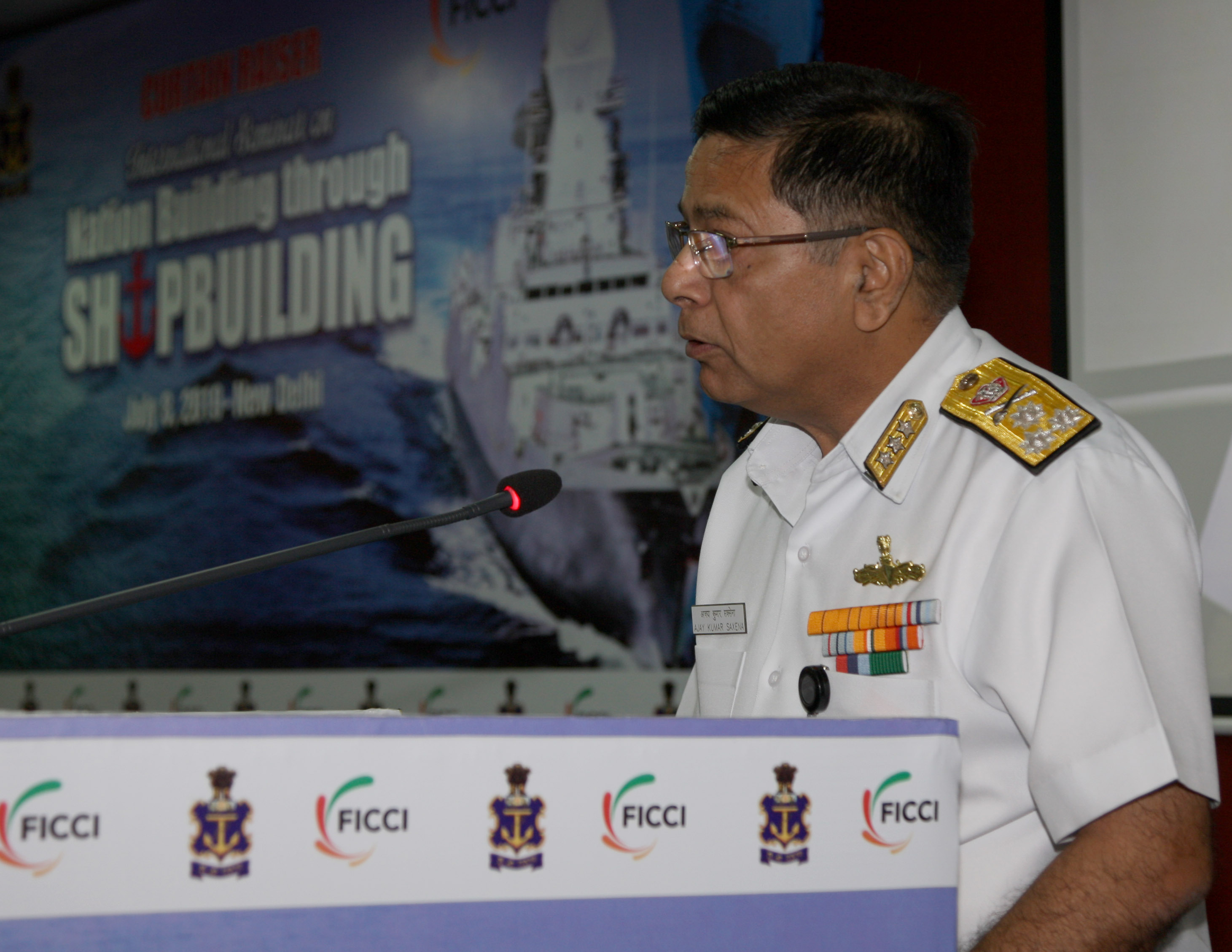 Address by VAdm AK Saxena during curtain raiser of Shipbuilding Seminar